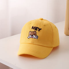 Kids Cartoon Puppy Embroidery Baseball Cap Sun Protection Sunshade Ha