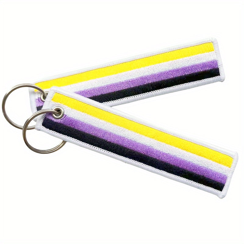 Pride Month Rainbow Keychain Pendant LGBT Theme