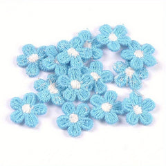 20pcs Mixed Lace Flowers Sewing DIY Wedding Home Decoration Jute Ribbon
