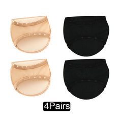4 Pairs Invisible Silicone Non-slip Open Toes Socks Women's Stockings