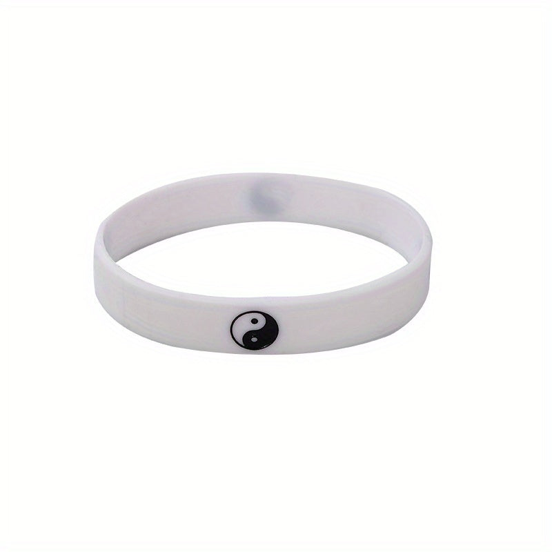 Tai Chi Silicone Wristband Bracelet & Bangles