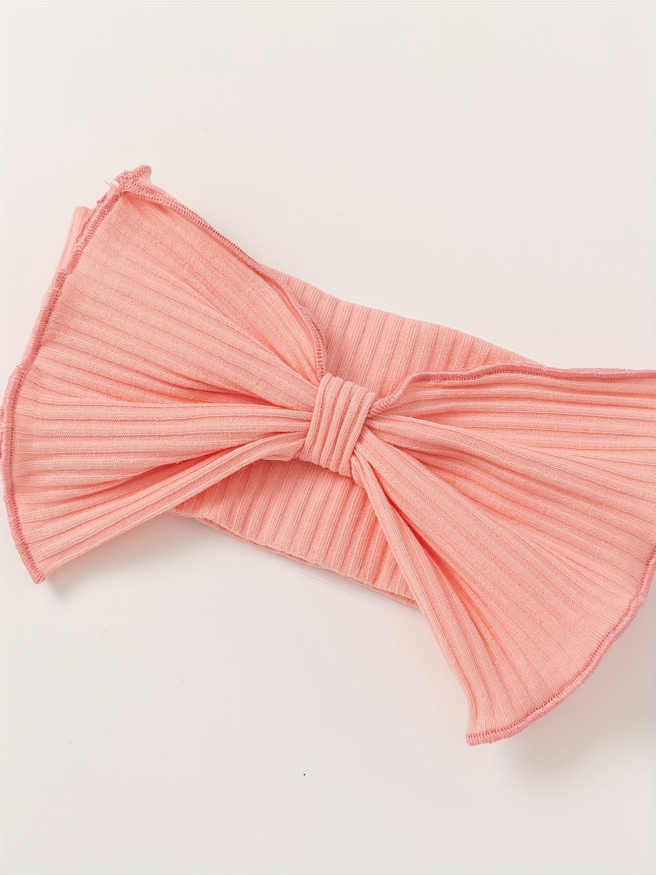 2pcs Baby Girls Short Sleeves Onesie & Bowknot Headband Set