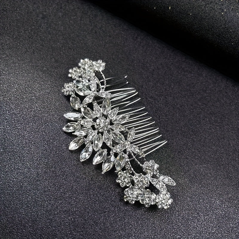 Crystal Hair Comb Bridal Insert Comb Head Decoration