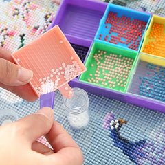 6 Grid Palette Diamond Painting Tray Kits Large Capacity Drill Plate
