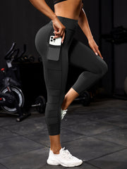 High Waist Yoga Leggings With Side Pocket Women's Activewear