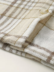 Toddler Baby Plaid Flannel Long Sleeve Button Down Shacket Coat