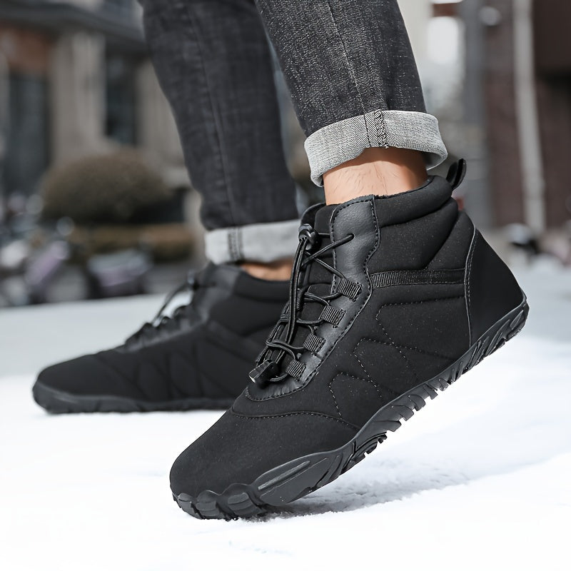 Women's Lace-up Snow Boots with Fleece Lining, Non-slip, Lightweight