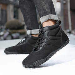 Women's Lace-up Snow Boots with Fleece Lining, Non-slip, Lightweight