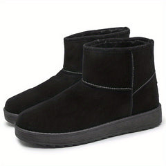 Men's Suede Winter Snow Boots Insulated Warm Outdoor Ankle Boots