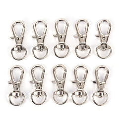 10pcs Mini Aluminum Keychain Snap Spring Clip Hook Carabiner