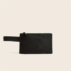 Kids Solid Short Wallet Earphone Key Bag
