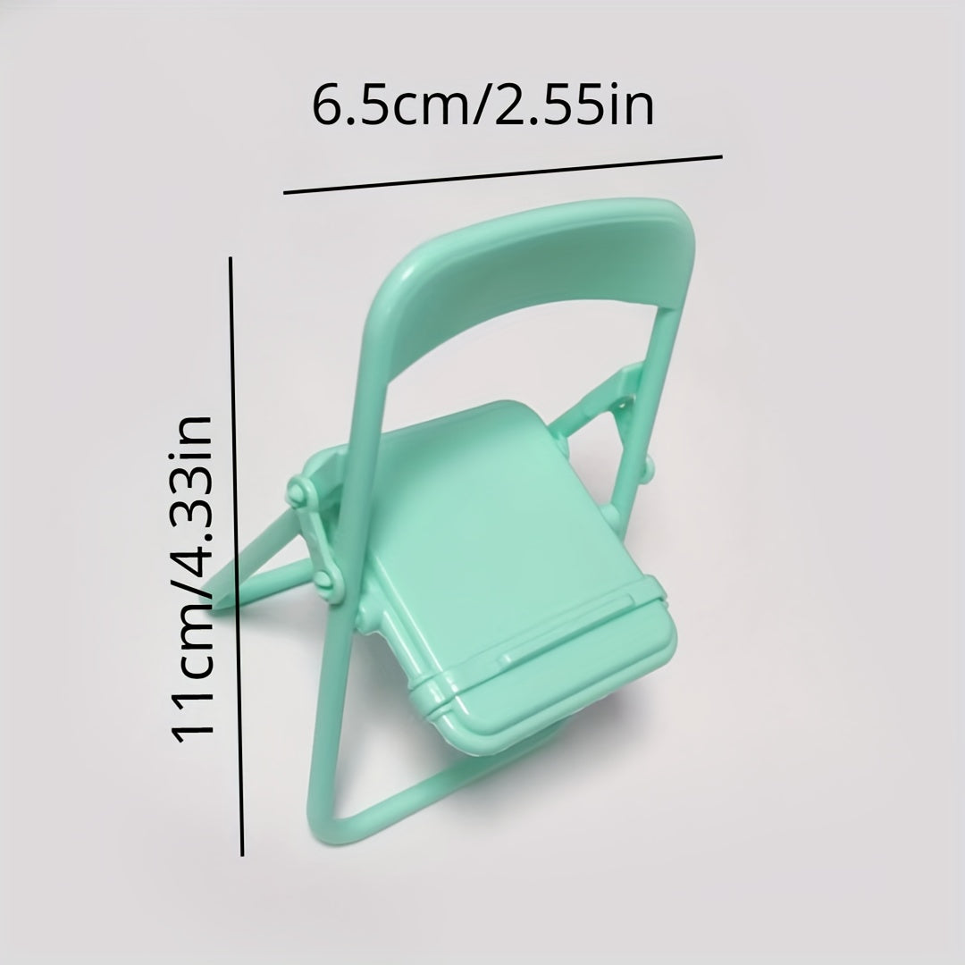 Mini Phone Stand Cute Cartoon Folding Chair Shape Table Phone Bracket