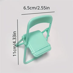 Mini Phone Stand Cute Cartoon Folding Chair Shape Table Phone Bracket