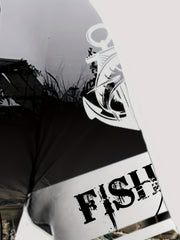 Men's Fishing Print Hoodie with Kangaroo Pocket for Autumn Winter