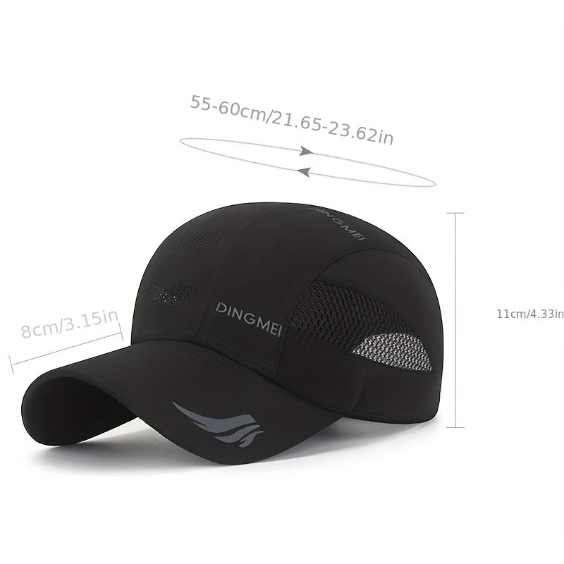 Men's Quick Dry Sports Baseball Cap Snapback Hat