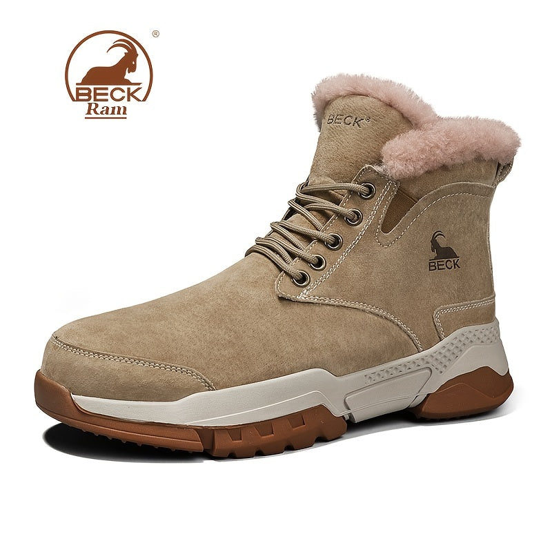Men's Thermal Snow Boots Windproof Hiking Shoes