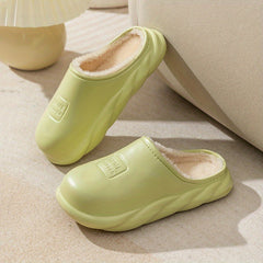 Plush Lined Waterproof Slippers for Women