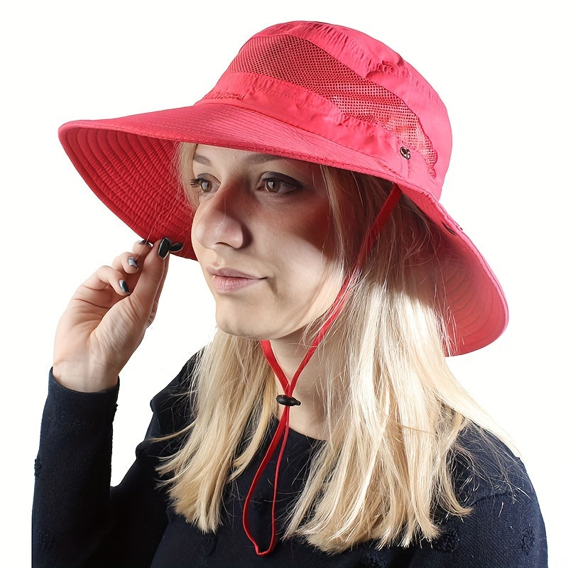 Breathable Mesh Visor Bucket Hat UV Sun Hat