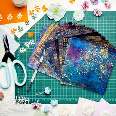 24 Sheets Pad 6x6 DIY Time Flies Scrapbook Paper Journaling Supplies