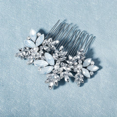 Bohemia Style Hair Comb Rhinestone Faux Pearl Bridal Wedding Headwear
