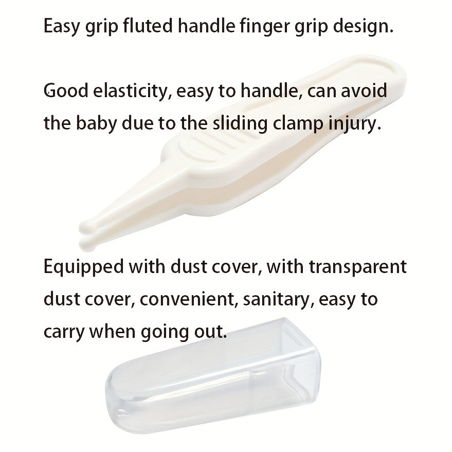 5pcs Baby Booger Clips Round Head Cleaning Tweezers