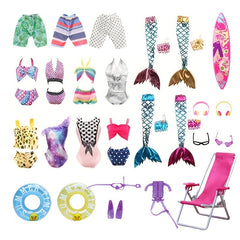 8PCS Pack Doll Clothes Bikini Beach Swimwear Set for 11 8in Dolls