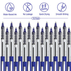 12 pcs Rollerball Pens 0.5mm Quick Drying Ink