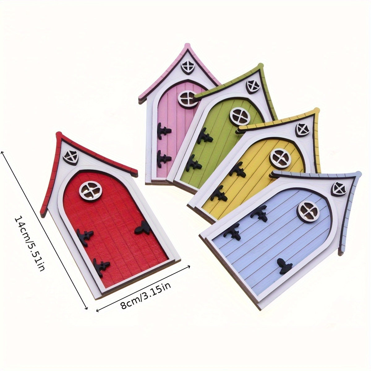 Miniature Wooden Fairy Door for Garden
