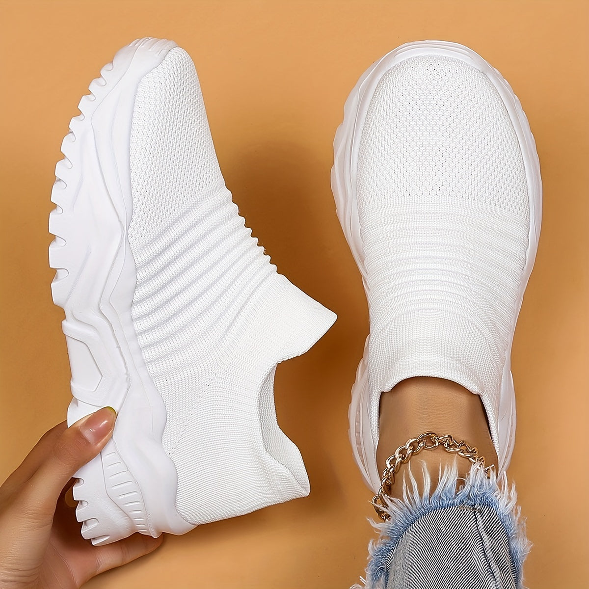 Women's Lightweight Running Shoes Breathable Low Top Outdoor Sneakers