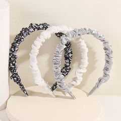 Floral Print Ruched Headband Set