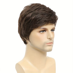 Men's Short Wig Soft Casual Wigs for Daily Use Comfortable Hair Extension