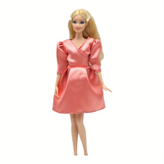 81in Bubble Sleeve Party Dress