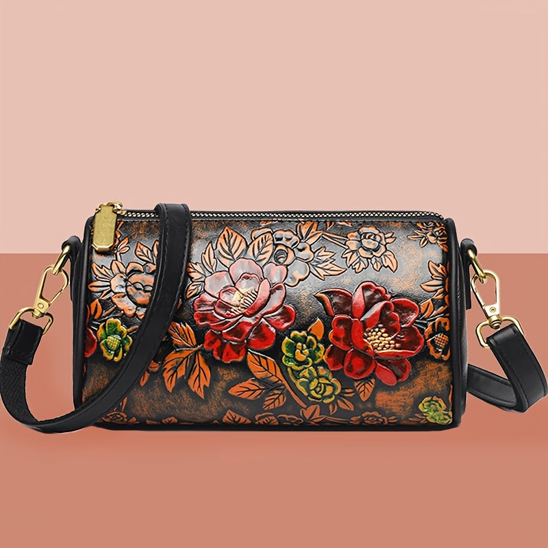 MINI Women's Floral Crossbody Bag Boston Style for Daily Commute & Travel
