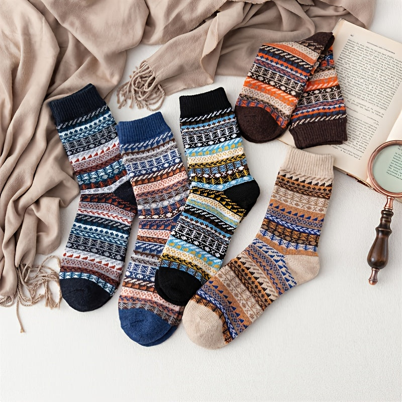 Womens Winter Boot Socks Warm Thick Soft - Pack of 5