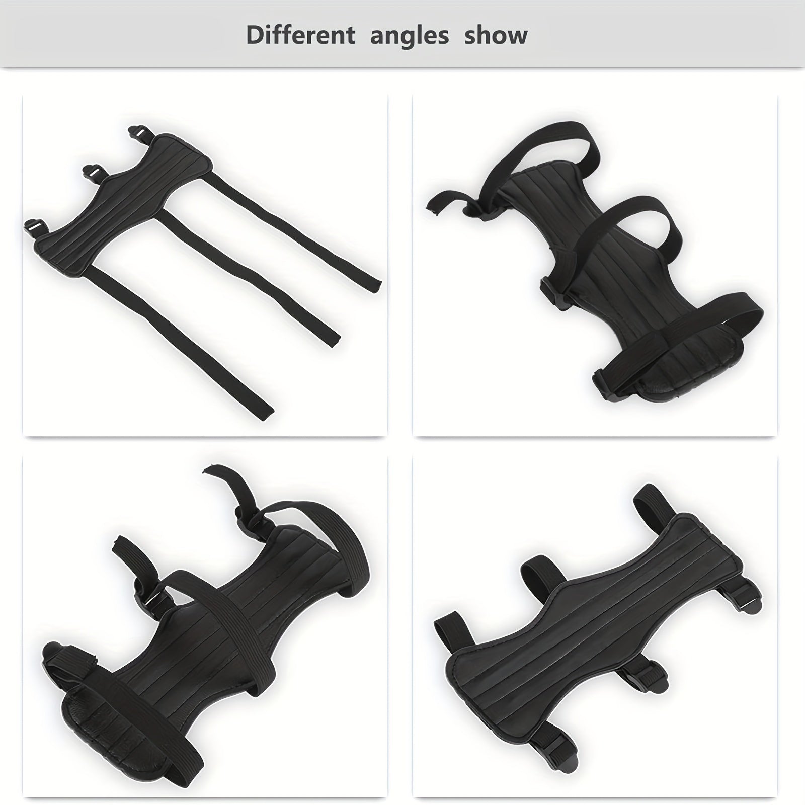 Thickened Arm Guard PU Archery Arm Strap for Traditional Bow Long Bow