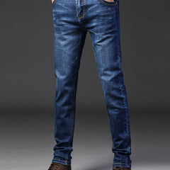 Men's Slim Straight Leg Denim Jeans Casual Cotton