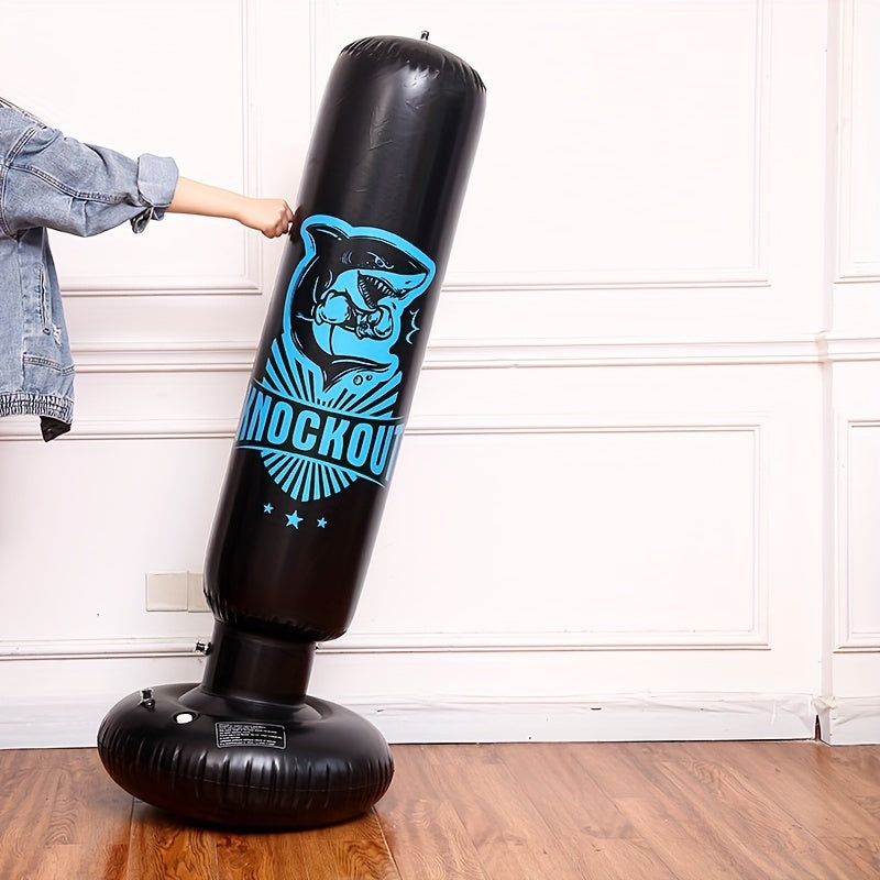 Inflatable Boxing Column Punching Bag with Pump