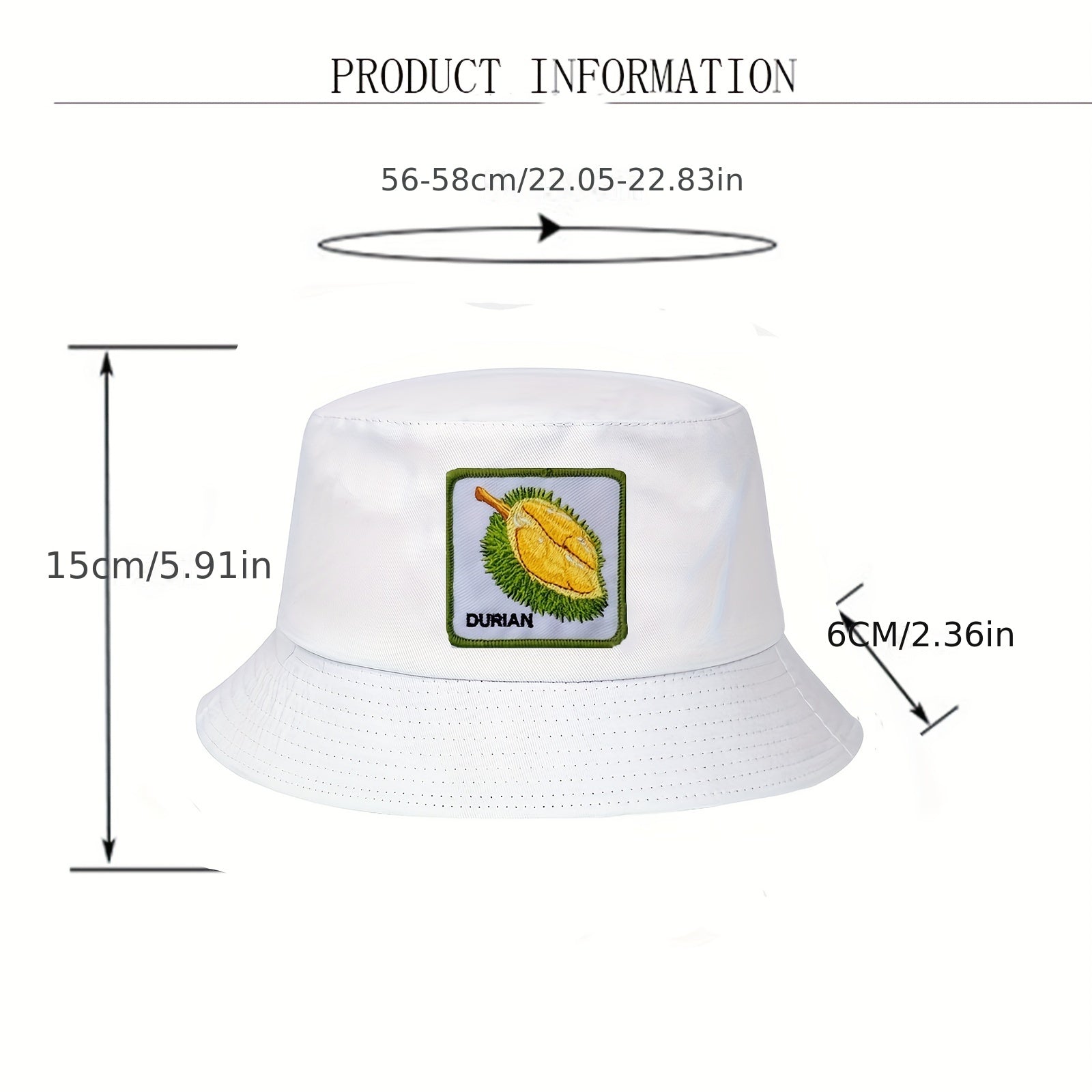 Summer Fruit Bucket Hat Sunscreen Hat