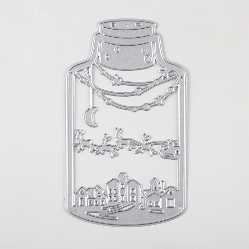 Christmas Bottle Metal Cutting Dies Stencils DIY Scrapbook Stamp Photo Album