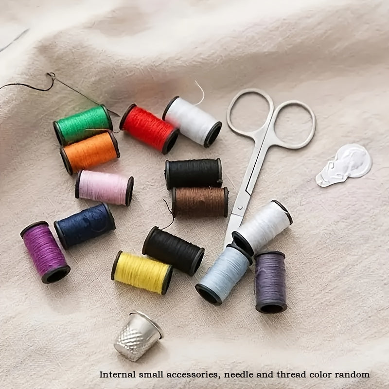 1pc Sewing Kit Box Embroidery Handwork Tool Storage Bags Needles Thread Scissor