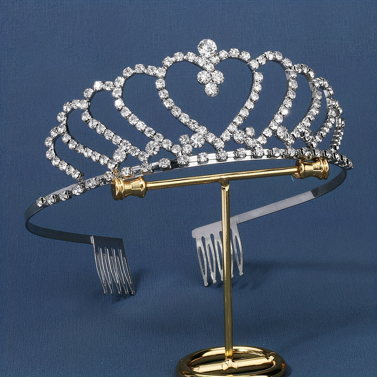 Rhinestone Decor Headband Tiara Bridal Wedding Headwear Hair Accessory