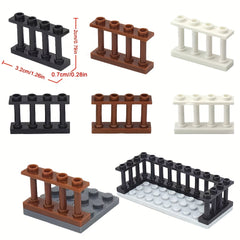 8pcs Railings 1/4 Small Particle Fence Accessories