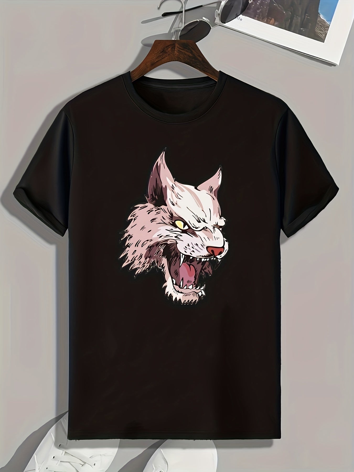 Men's Animal Print Graphic Tee for Summer