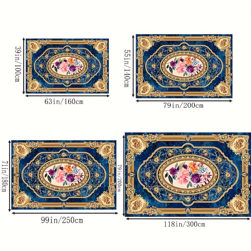 Boho Anti Fatigue Kitchen Rug Soft Faux Sheepskin Floor Mat Vintage Design