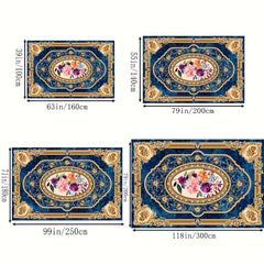 Boho Anti Fatigue Kitchen Rug Soft Faux Sheepskin Floor Mat Vintage Design