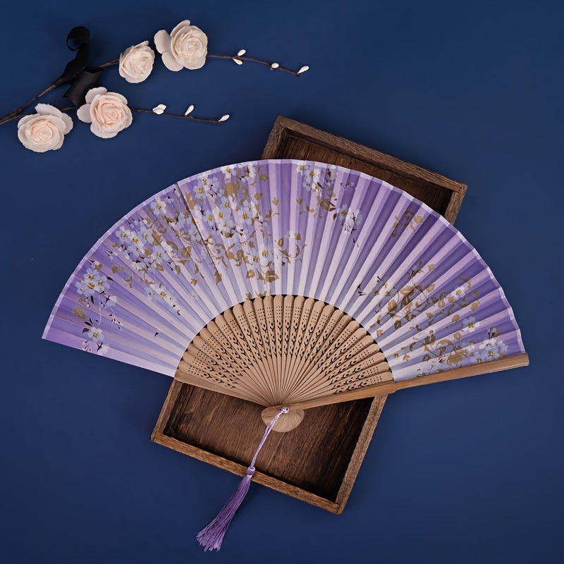 Men's Chinese Style Embroidered Dance Fan Props