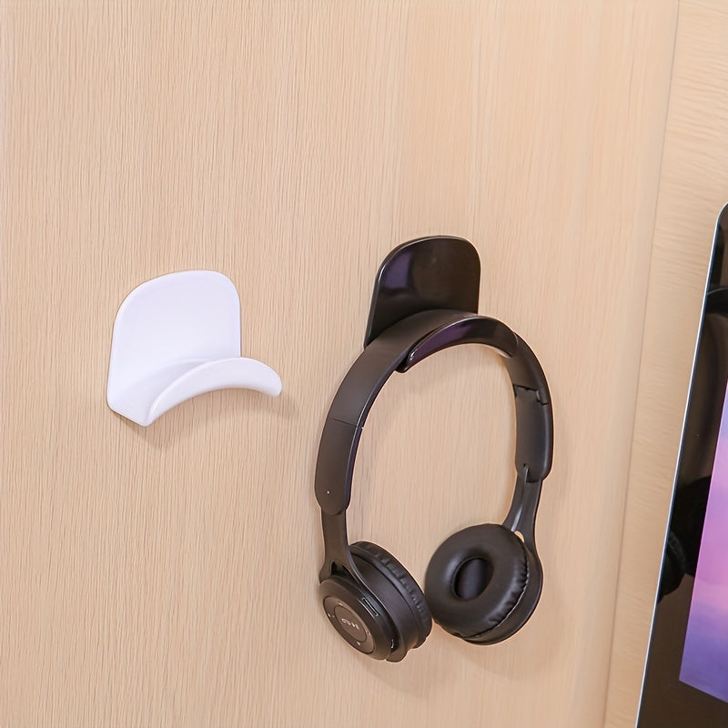 Halter Headphone Hook Curved Adhesive Hanging Holder