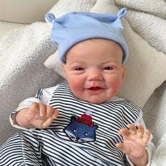 20 Inch Simulative Reborn Doll Soft Cloth Body Hand Painted Hair Birthday Gift