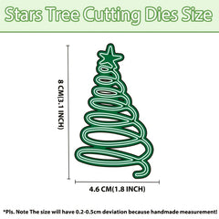 1pc Christmas Tree Metal Cutting Dies Happy Year Decoration Stencils DIY