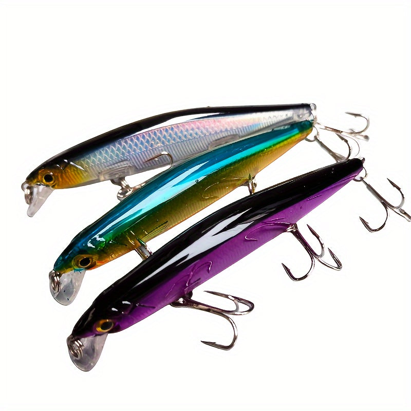 Slow Sinking Minnow Lure Bionic Jerkbait with Steel Bead